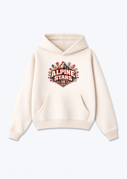 Wallis Alpine Stars Tee - Beige Front (Designed)
