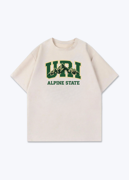 Uri Alpine State Tee - Beige Front (Designed)