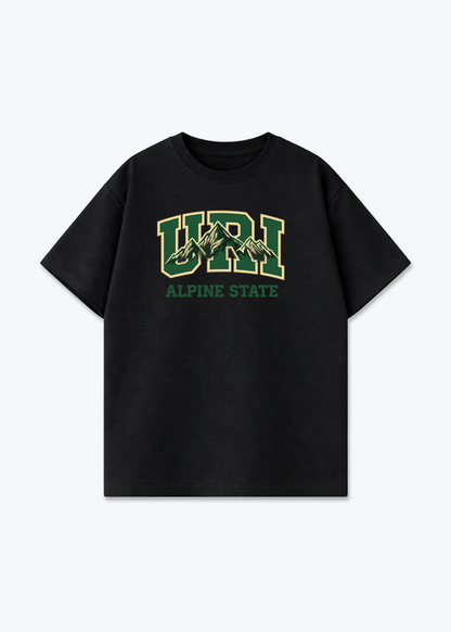Uri Alpine State Tee - Black Front (Designed)
