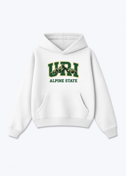 Uri Alpine State Tee - White Front (Designed)