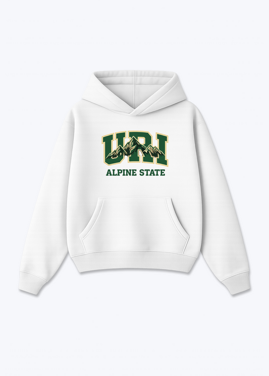 Uri Alpine State Tee - White Front (Designed)