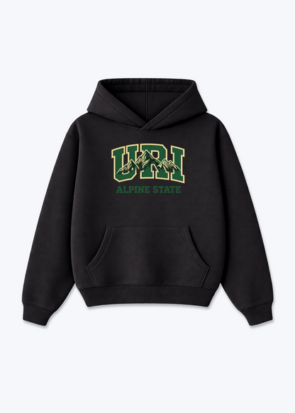 Uri Alpine State Tee - Black Front (Designed)
