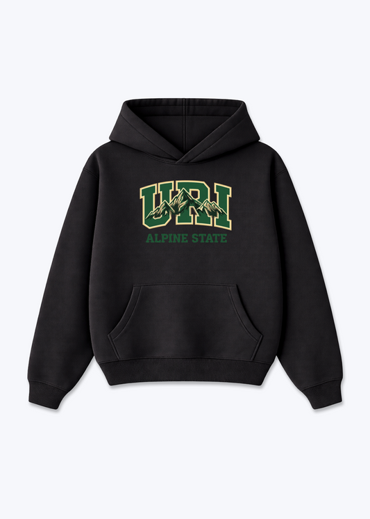 Uri Alpine State Tee - Black Front (Designed)