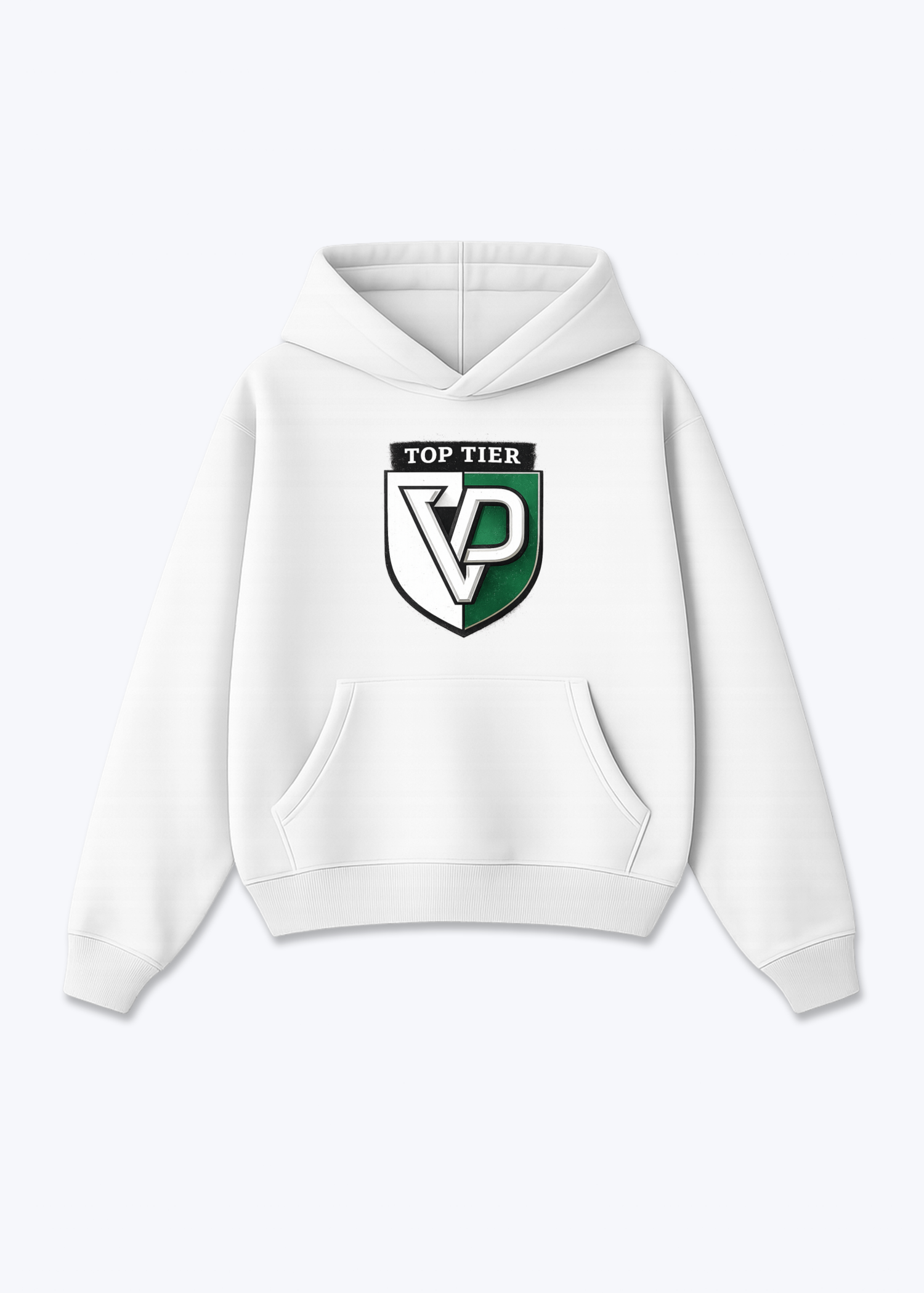 Vaud Top Tier Emblem Tee - White Front (Designed)