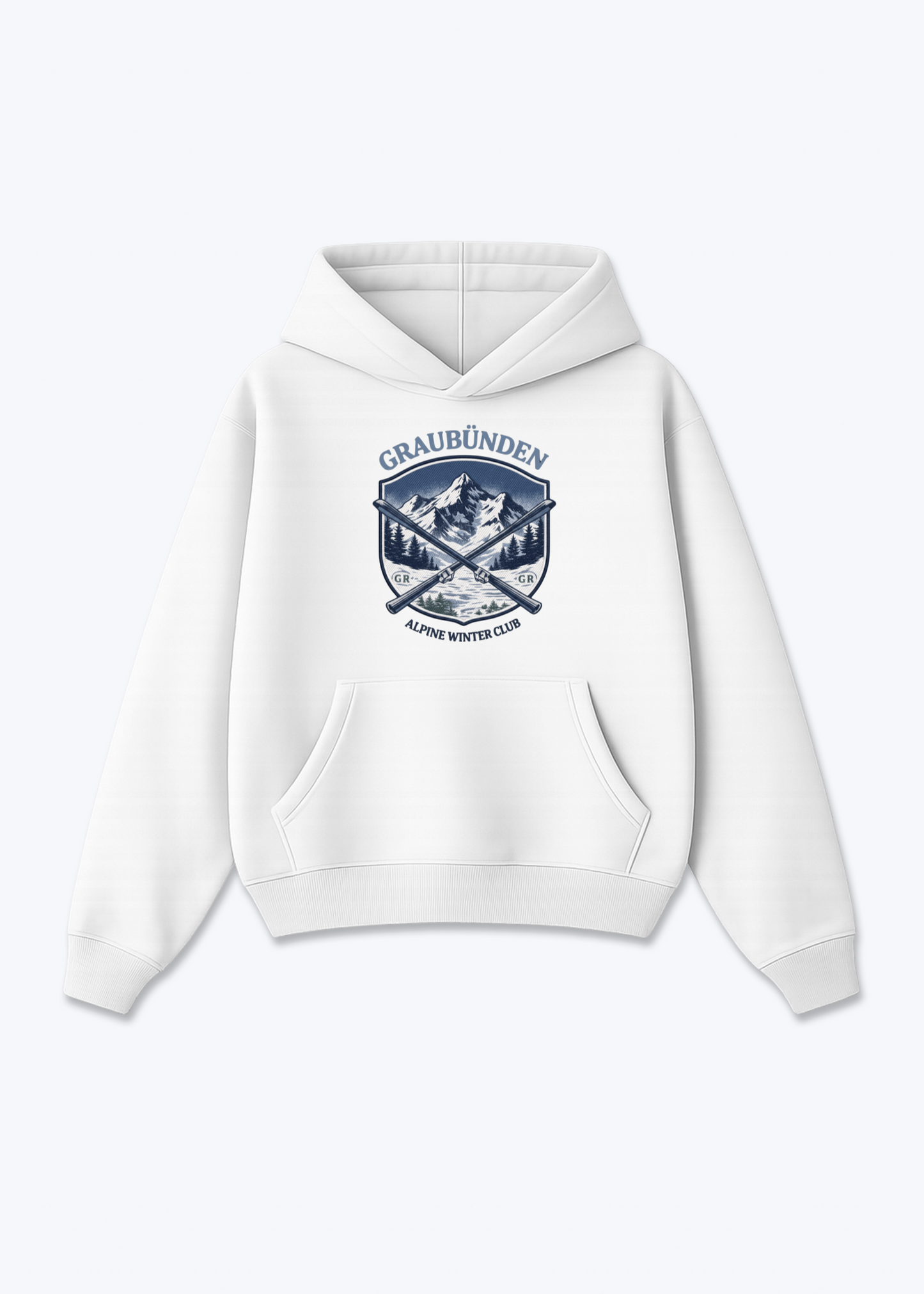 Graubünden Alpine Club Tee - White Front (Designed)