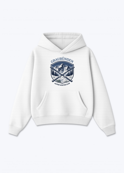 Graubünden Alpine Club Tee - White Front (Designed)