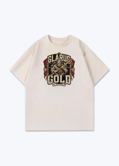 Glarus Gold 8750 Tee - Beige Front (Designed)