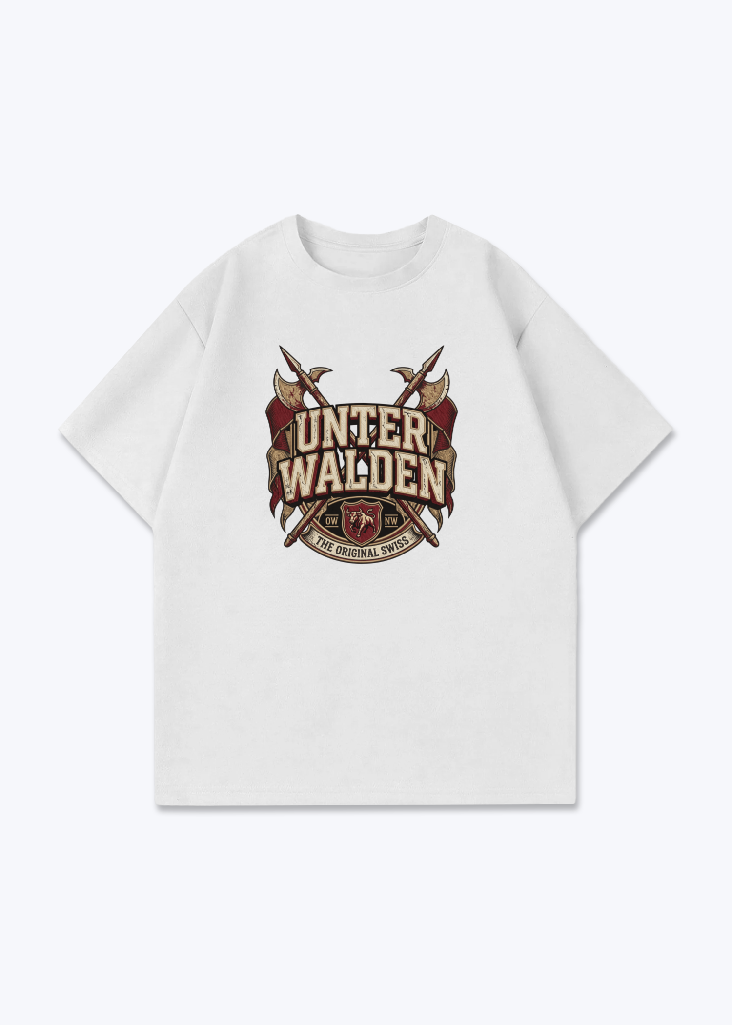 Nidwalden x Obwalden x Unterwalden Tee - White Front (Designed)