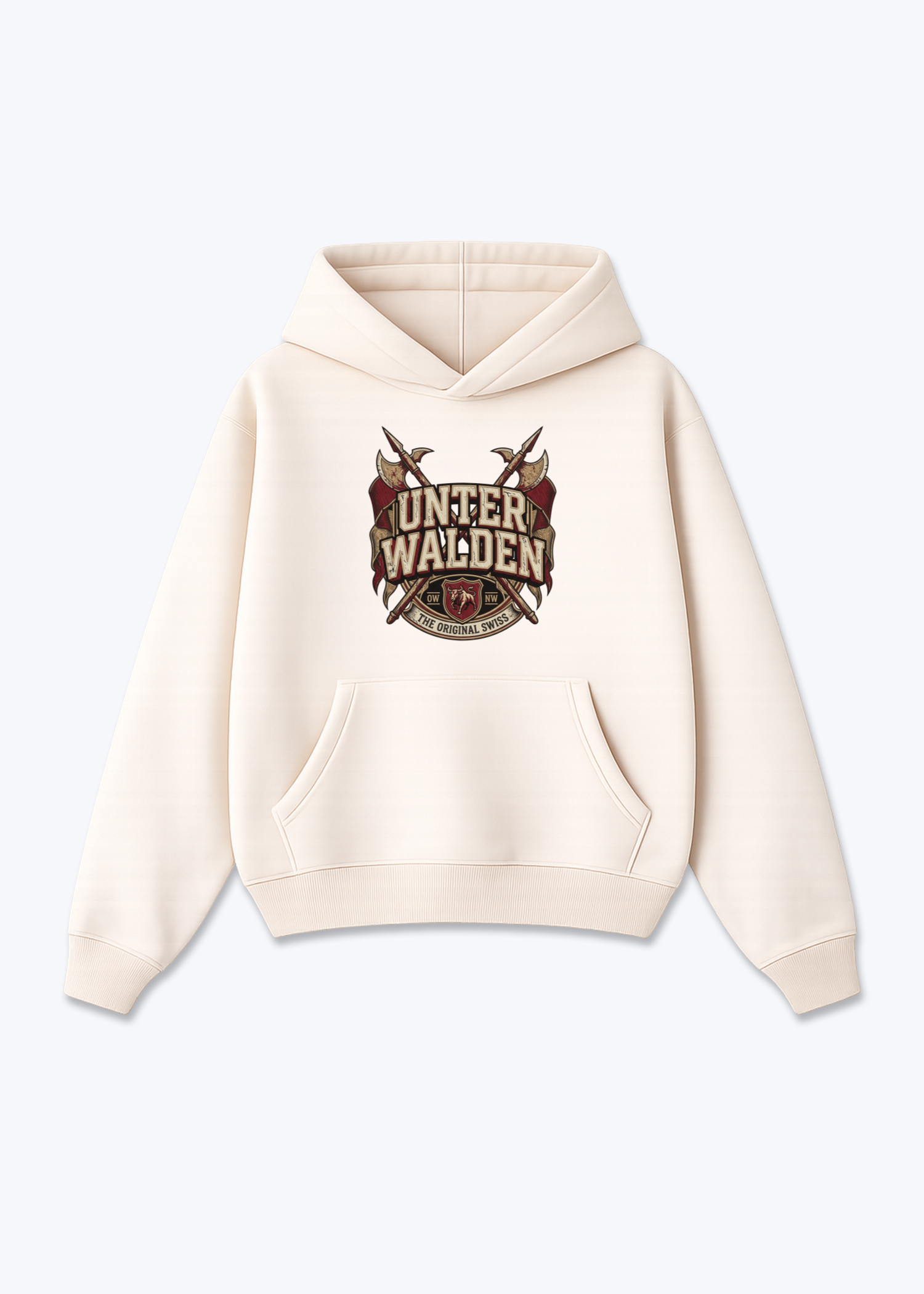 Nidwalden x Obwalden x Unterwalden Tee - Beige Front (Designed)