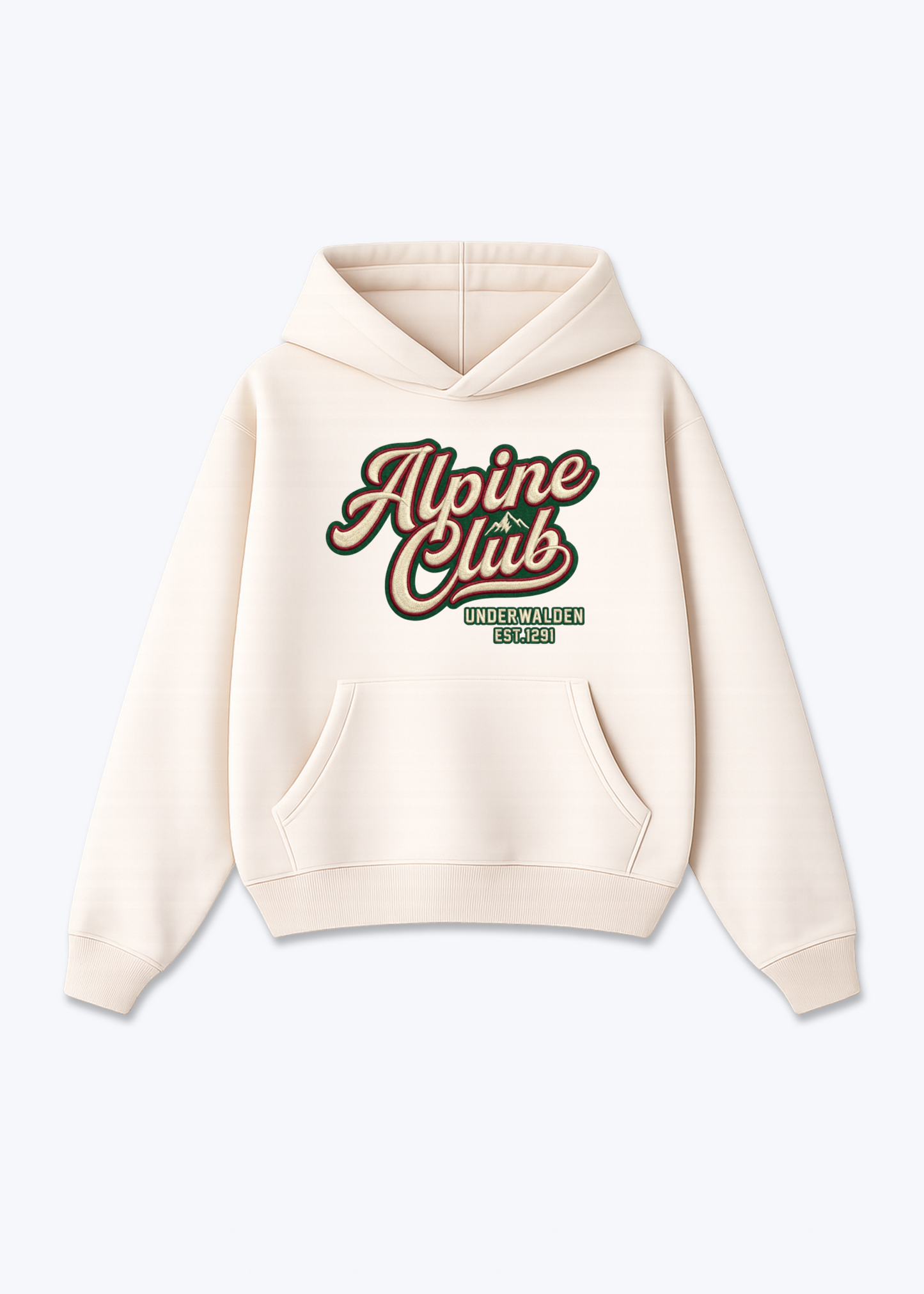 Nidwalden x Obwalden Alpine Club Tee - Beige Front (Designed)