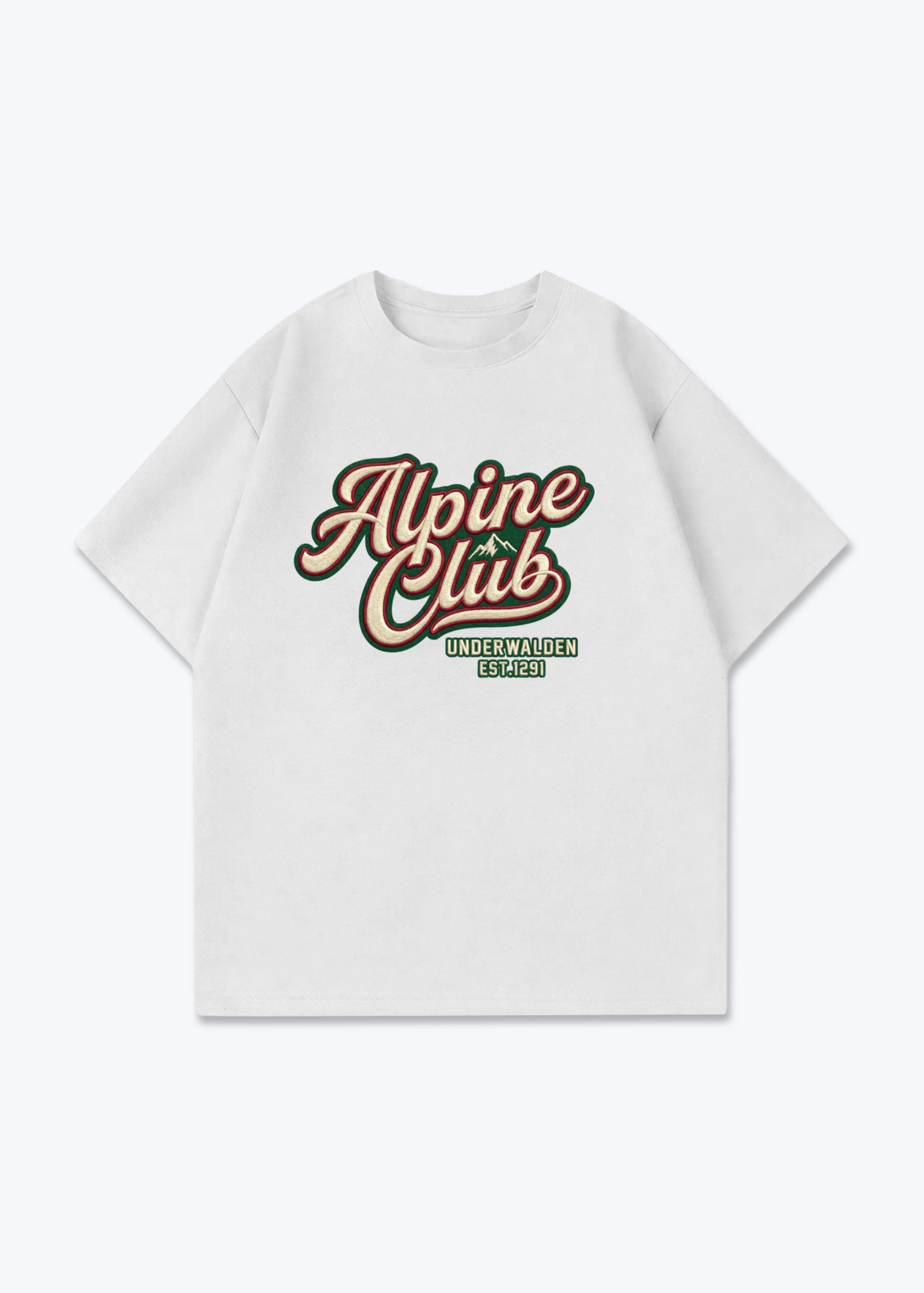 Nidwalden x Obwalden Alpine Club Tee - White Front (Designed)