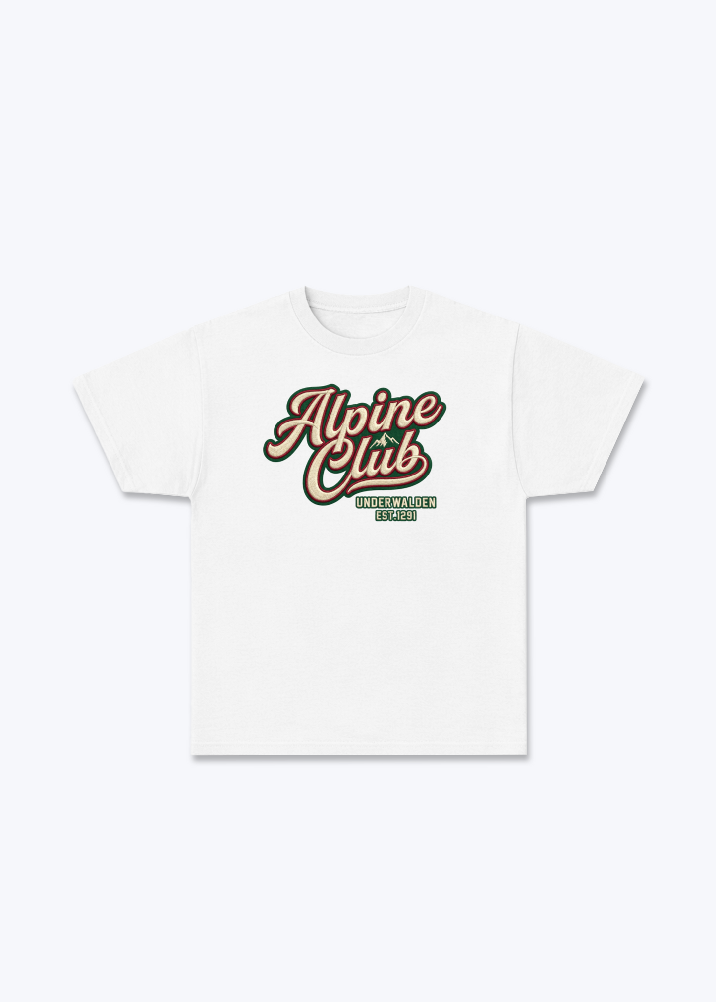 Nidwalden x Obwalden Alpine Club Tee - White Front (Designed)