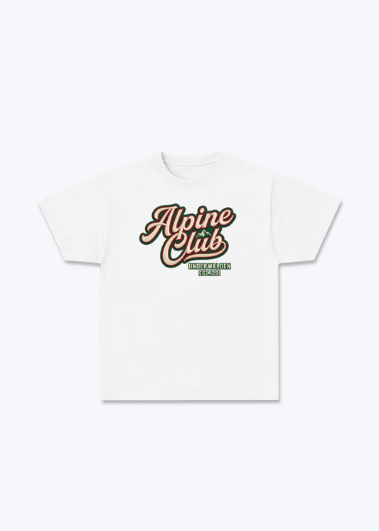 Nidwalden x Obwalden Alpine Club Tee - White Front (Designed)