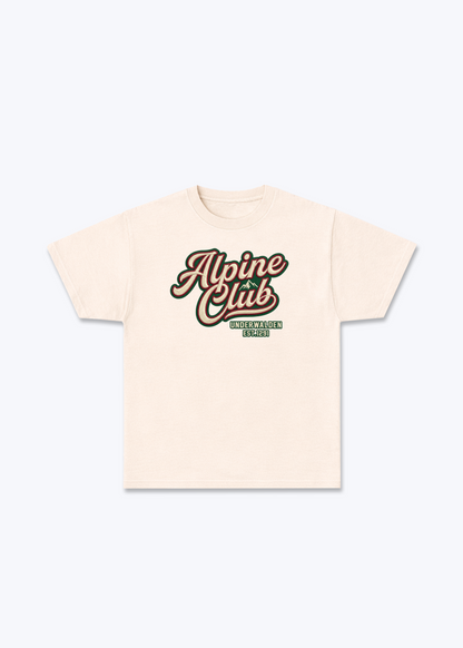 Nidwalden x Obwalden Alpine Club Tee - Beige Front (Designed)