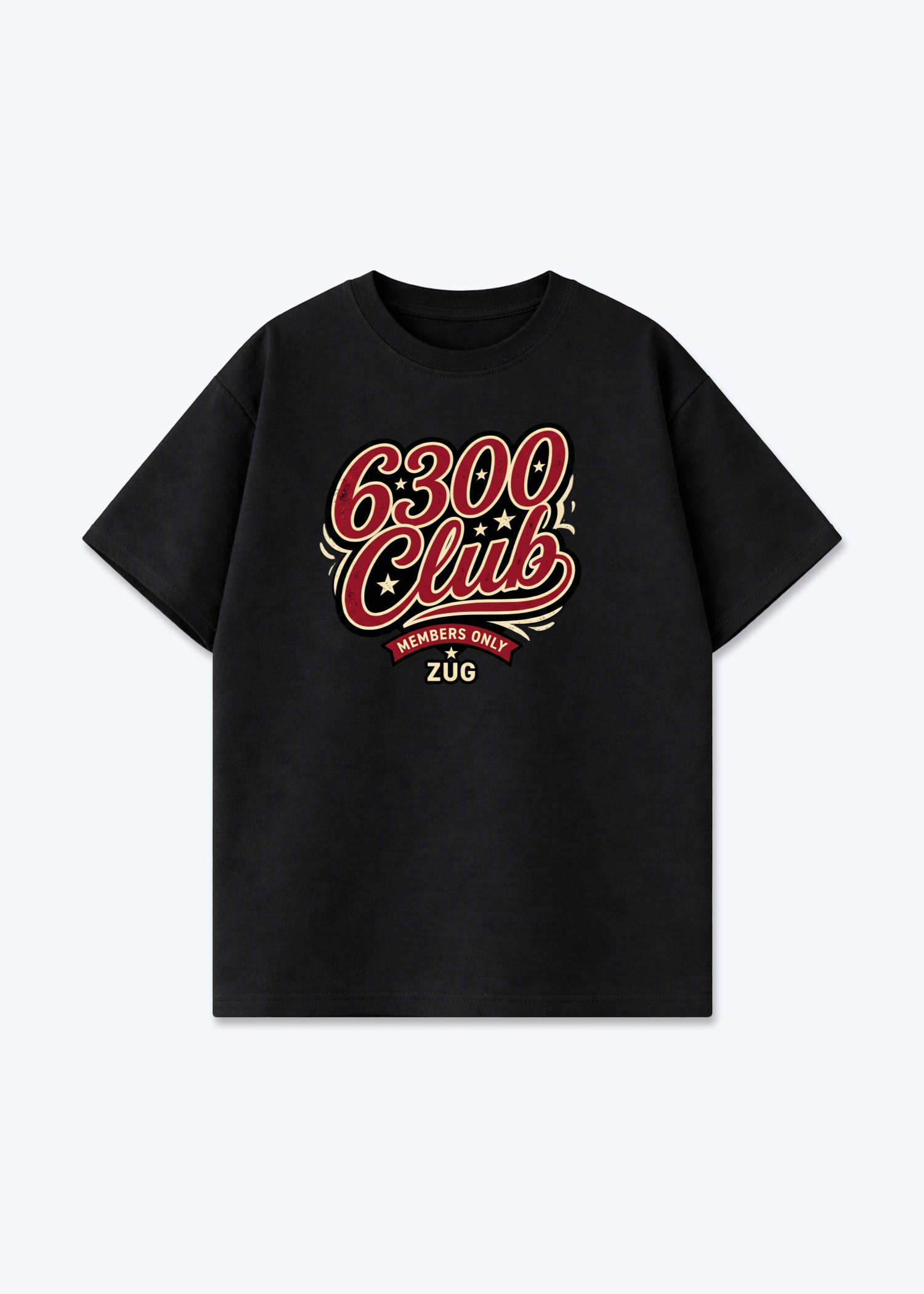 Zug Members Club Tee - Black Front (Designed)