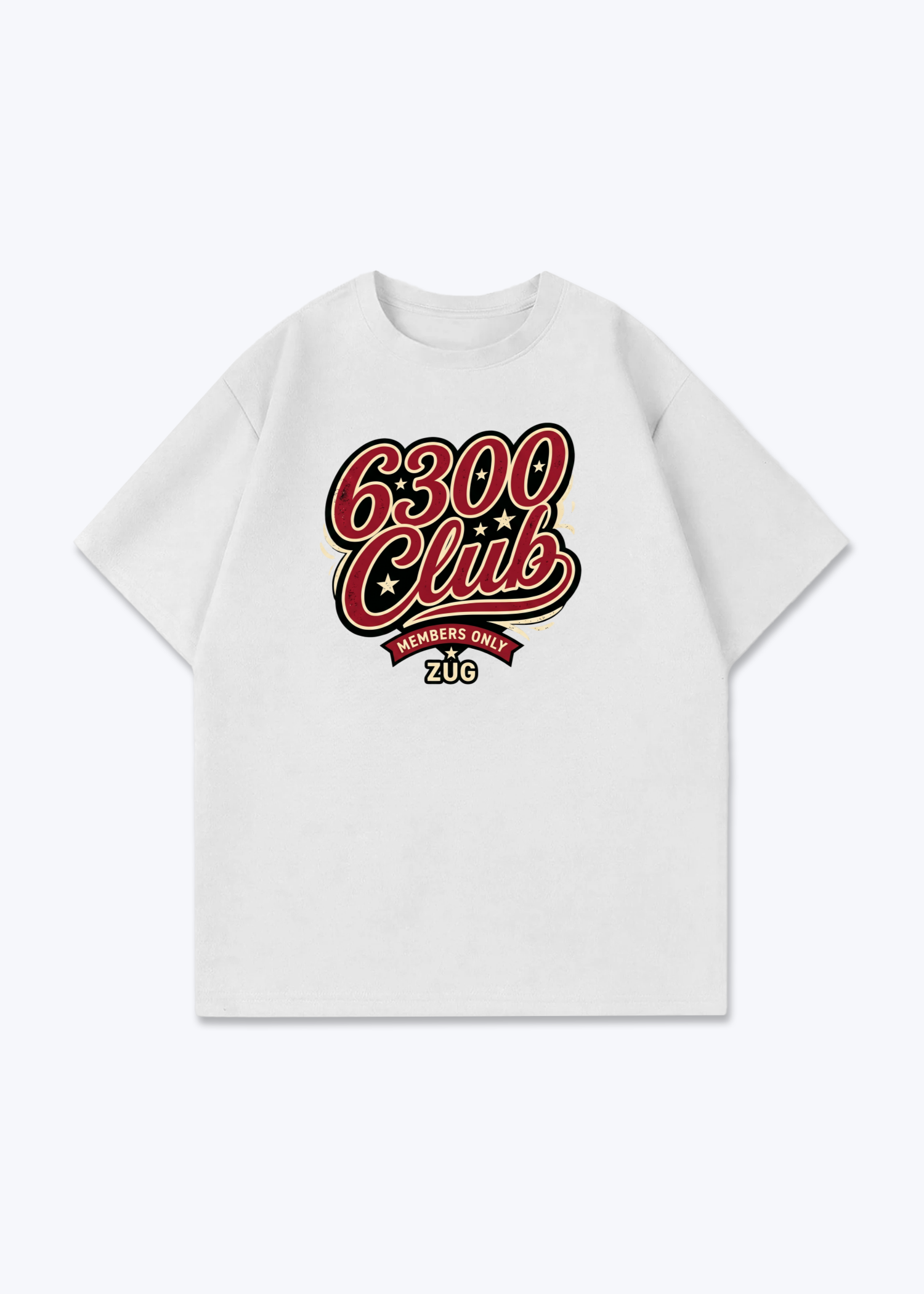 Zug Members Club Tee - White Front (Designed)