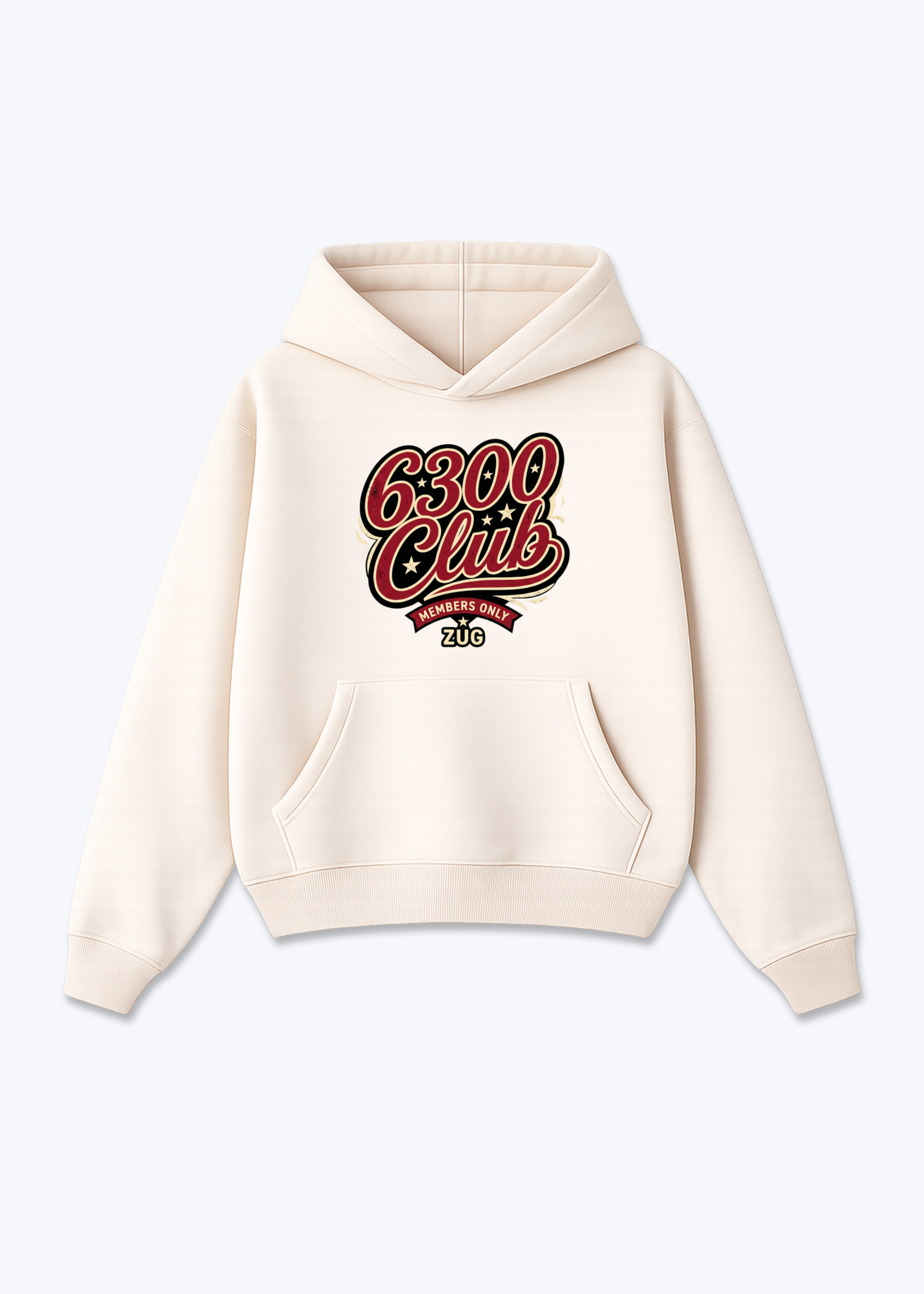 Zug Members Club Tee - Beige Front (Designed)