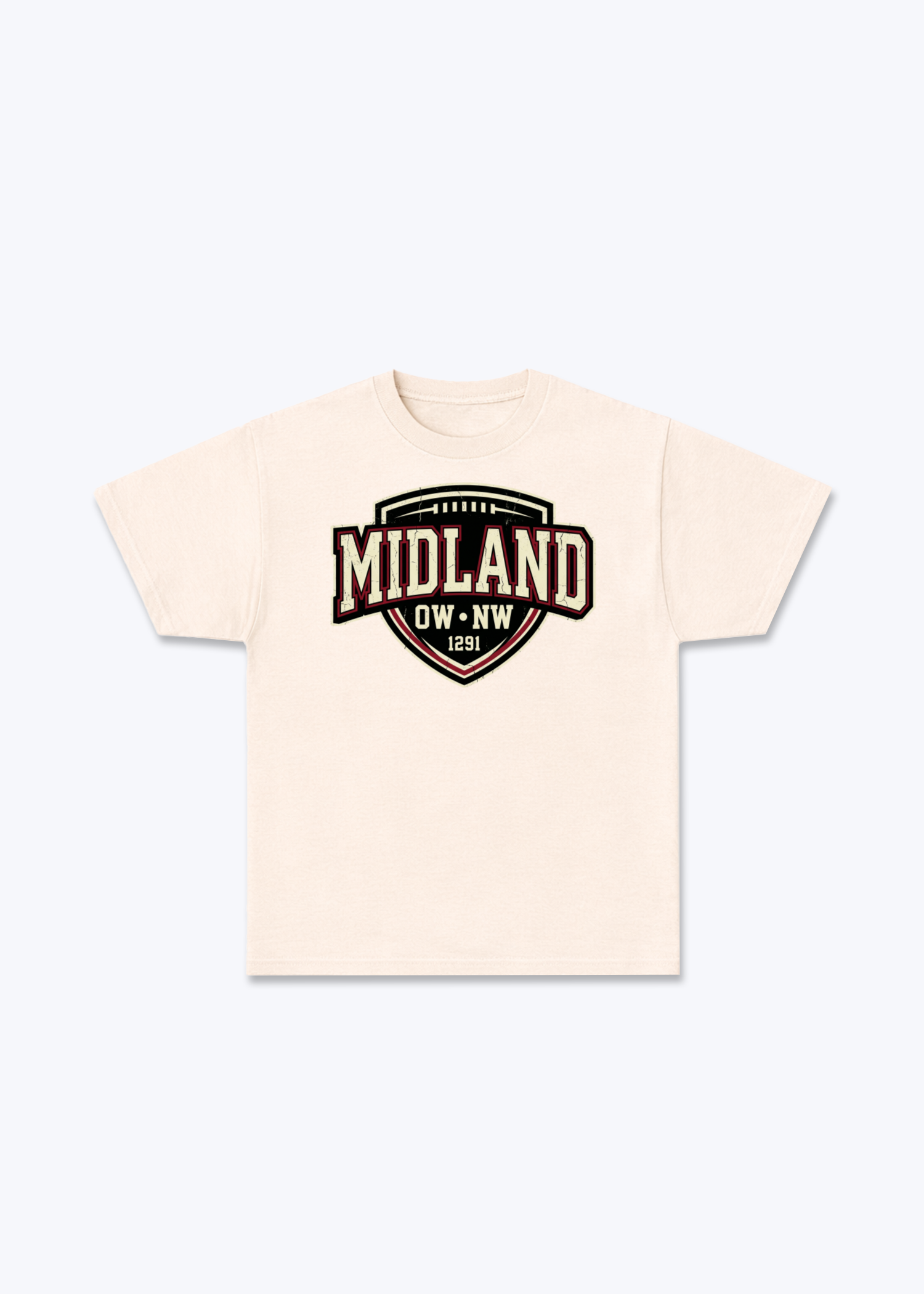 Nidwalden x Obwalden Midland Tee - Beige Front (Designed)