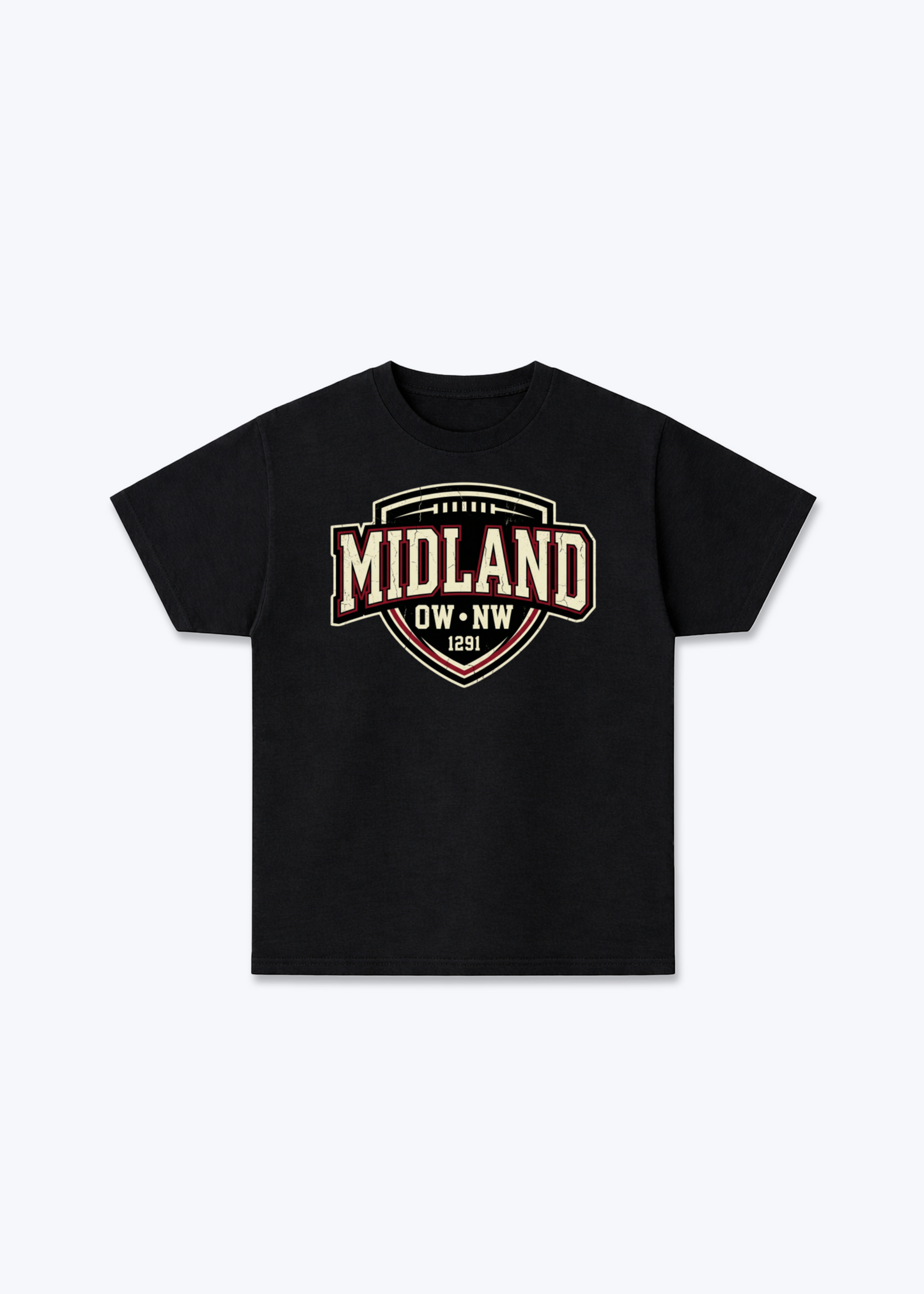Nidwalden x Obwalden Midland Tee - Black Front (Designed)