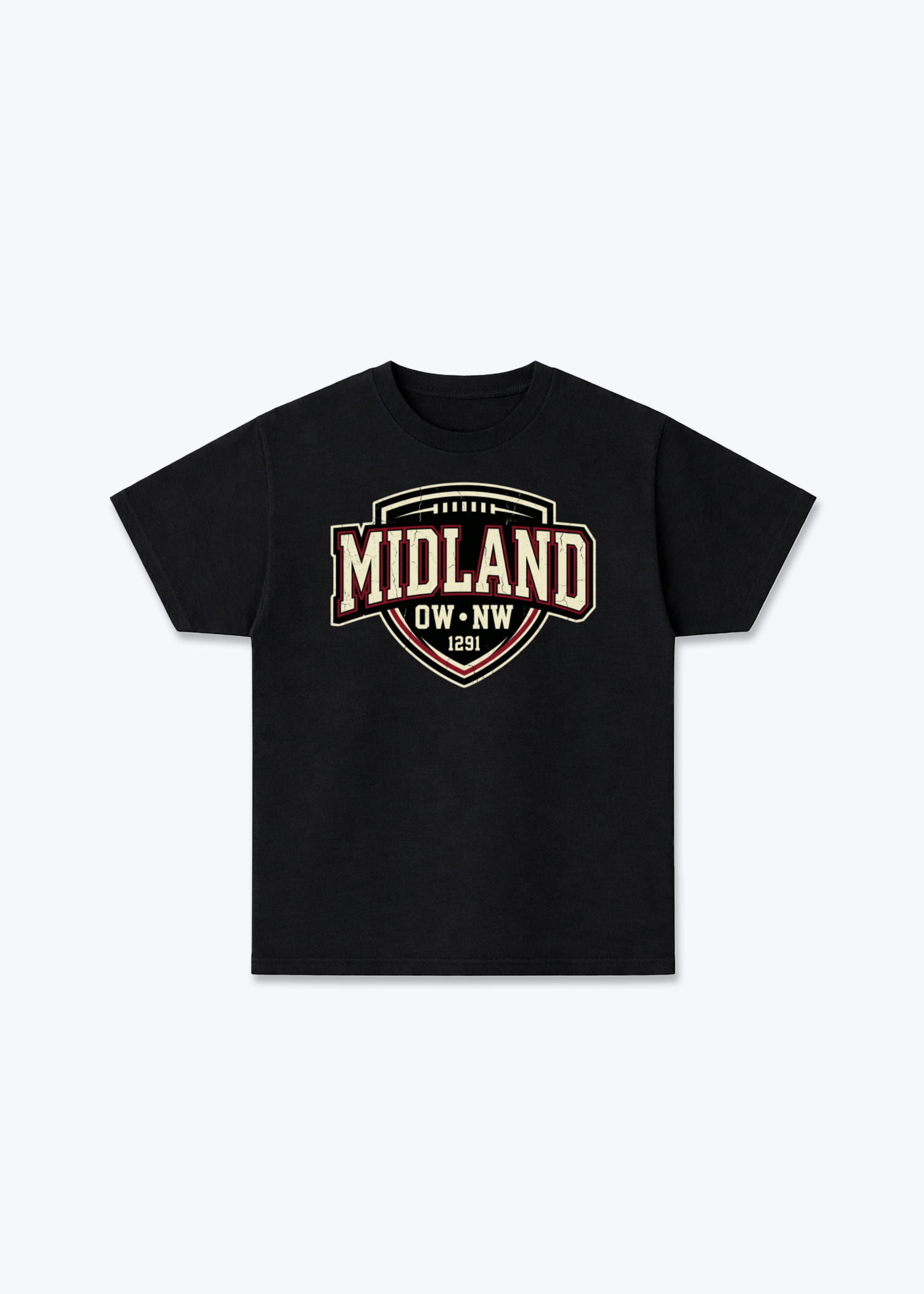 Nidwalden x Obwalden Midland Tee - Black Front (Designed)