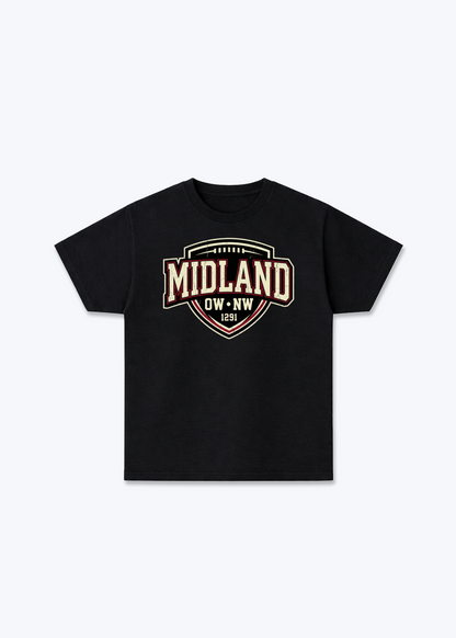 Nidwalden x Obwalden Midland Tee - Black Front (Designed)