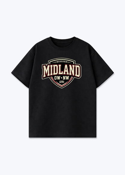 Nidwalden x Obwalden Midland Tee - Black Front (Designed)