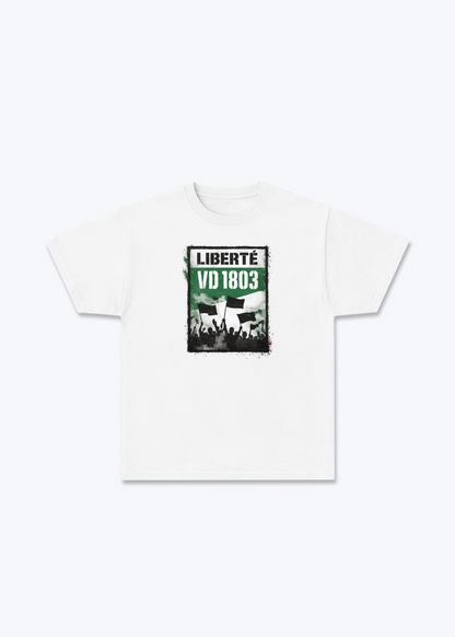 Vaud 1803 Liberté Statement Tee - White Front (Designed)