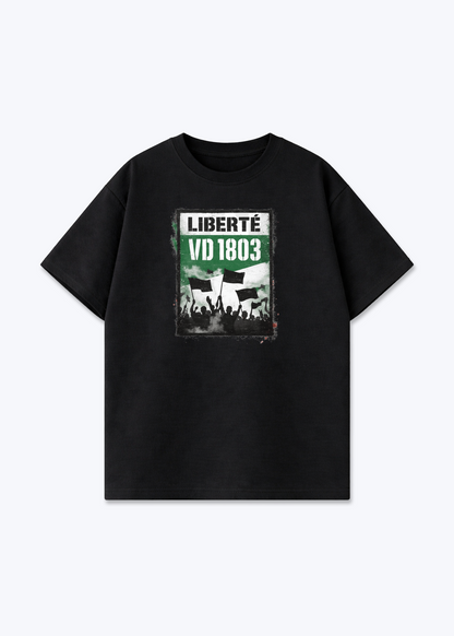 Vaud 1803 Liberté Statement Tee - Black Front (Designed)