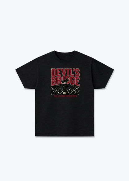 Uri Devils Bridge Tee - Black Front (Designed)