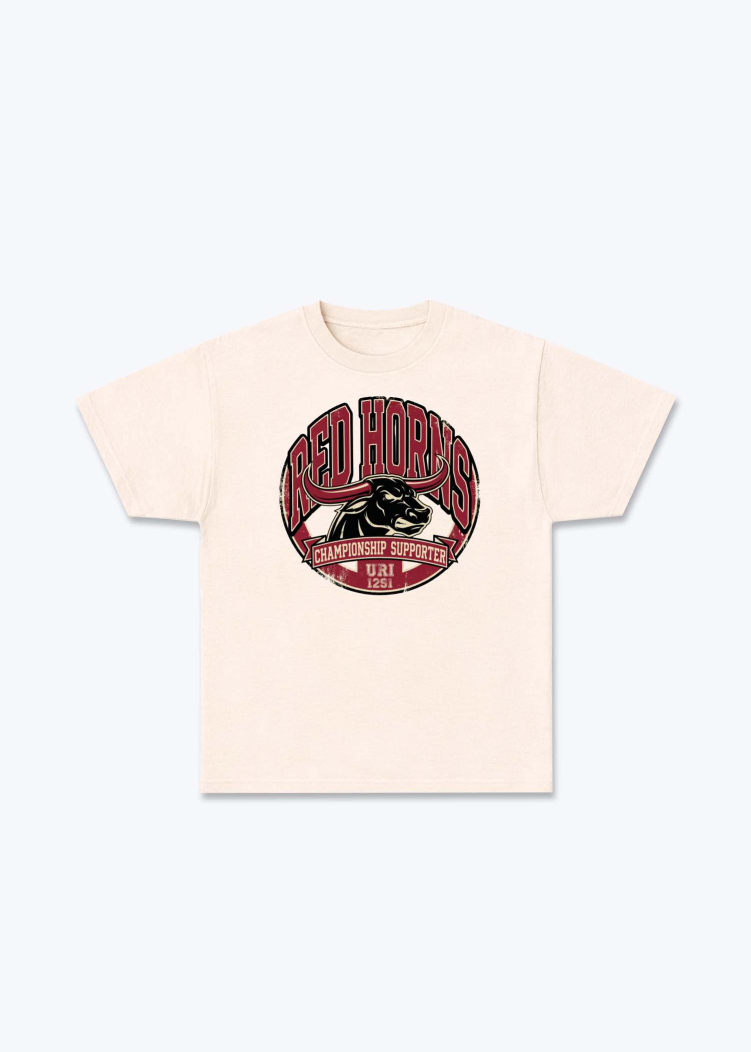 Uri Championship Supporter Tee - Beige Front (Designed)