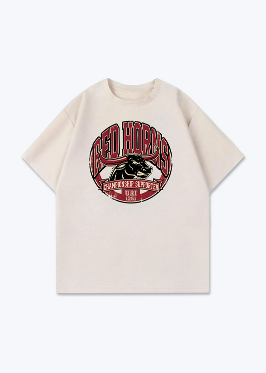 Uri Championship Supporter Tee - Beige Front (Designed)