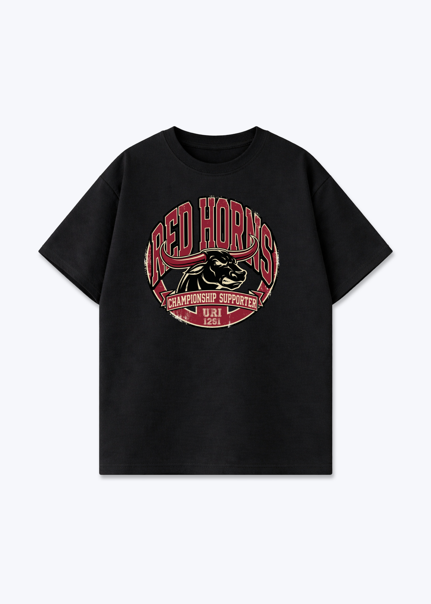 Uri Championship Supporter Tee - Black Front (Designed)