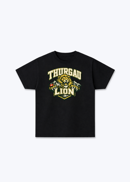 Thurgau Lion Tee - Black Front (Designed)