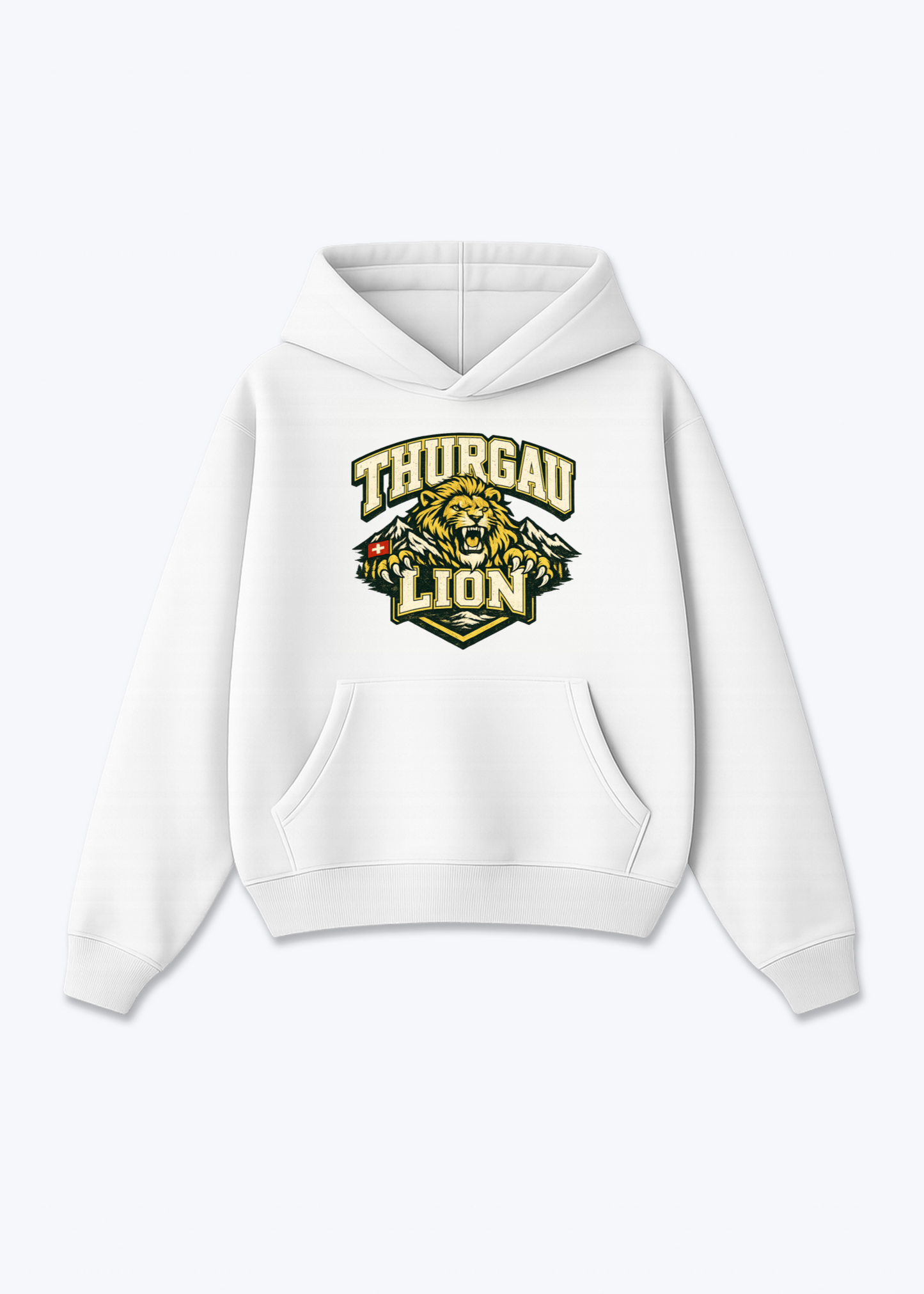 Thurgau Lion Tee - White Front (Designed)