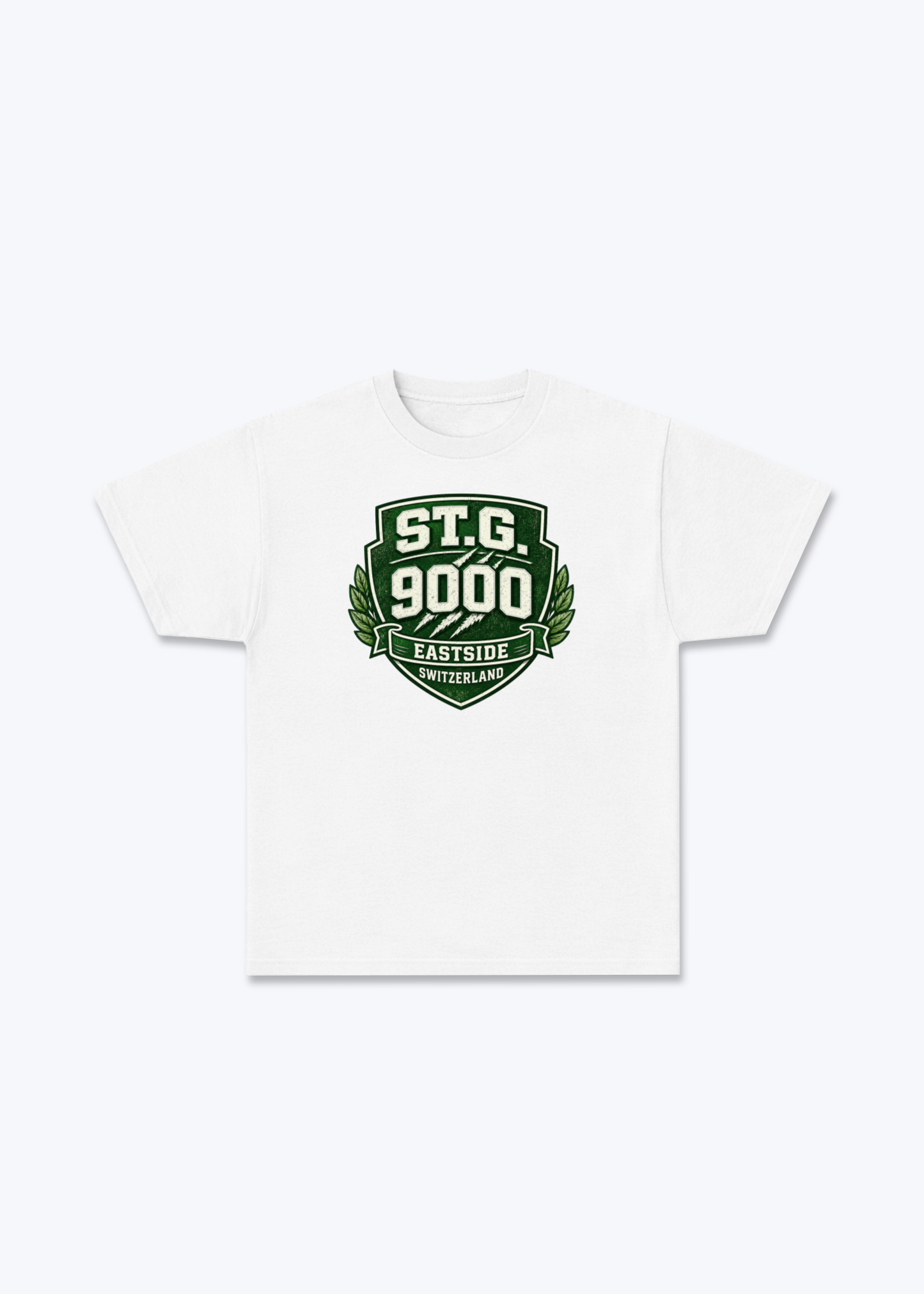 St.Gallen Eastside Tee - White Front (Designed)