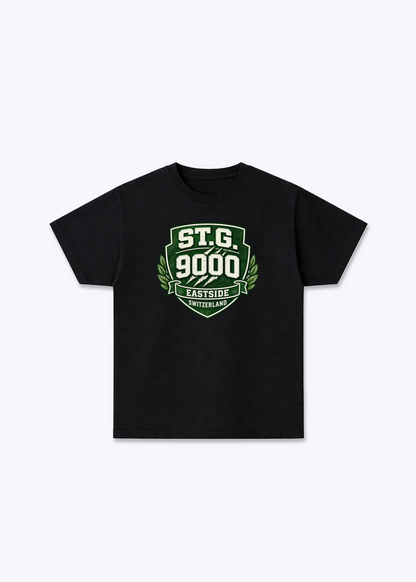 St.Gallen Eastside Tee - Black Front (Designed)