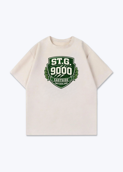 St.Gallen Eastside Tee - Beige Front (Designed)