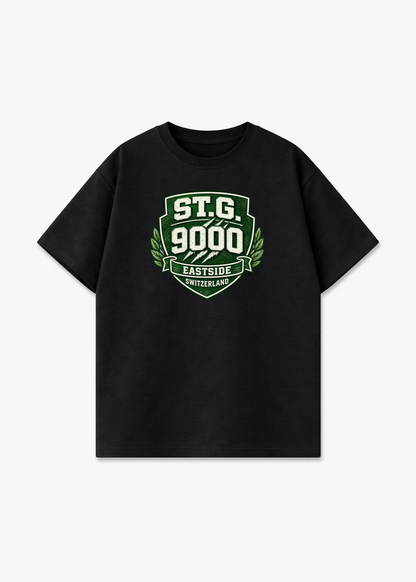 St.Gallen Eastside Tee - Black Front (Designed)