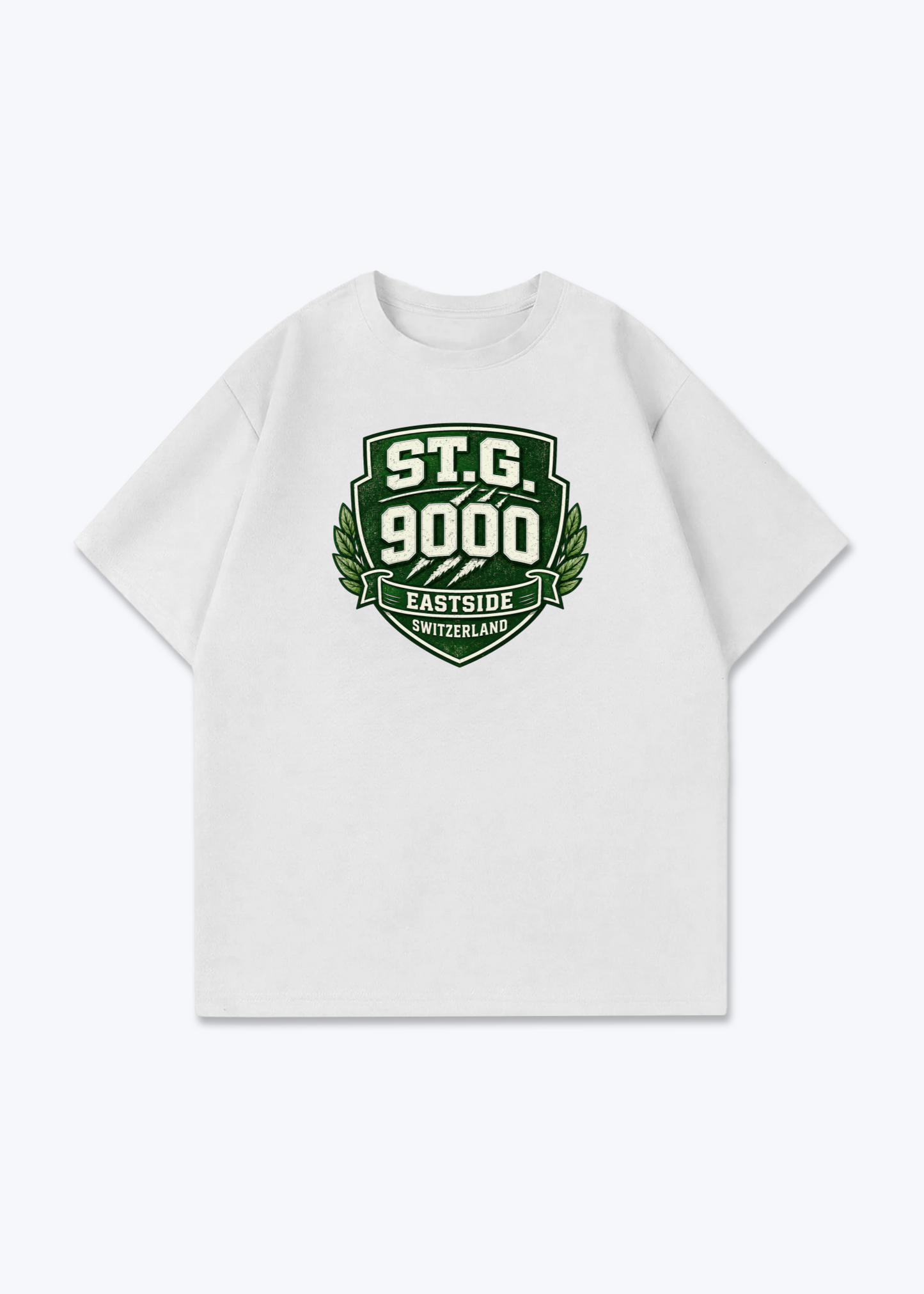 St.Gallen Eastside Tee - White Front (Designed)