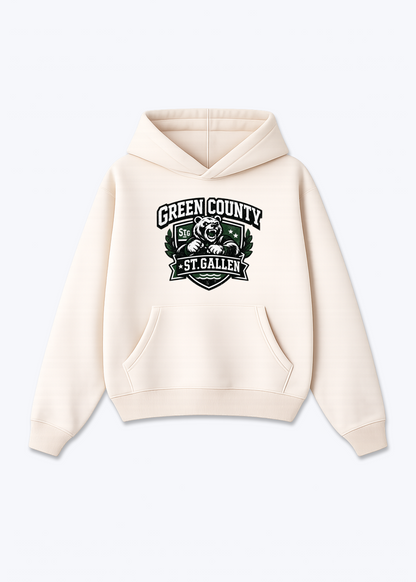 St.Gallen Green Country Tee - Beige Front (Designed)