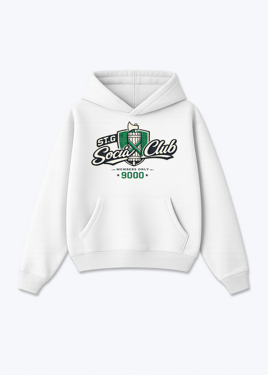 St.Gallen Social Club Tee - White Front (Designed)