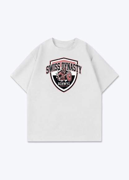 Schwyz Swiss Dynasty Tee - White Front (Designed)