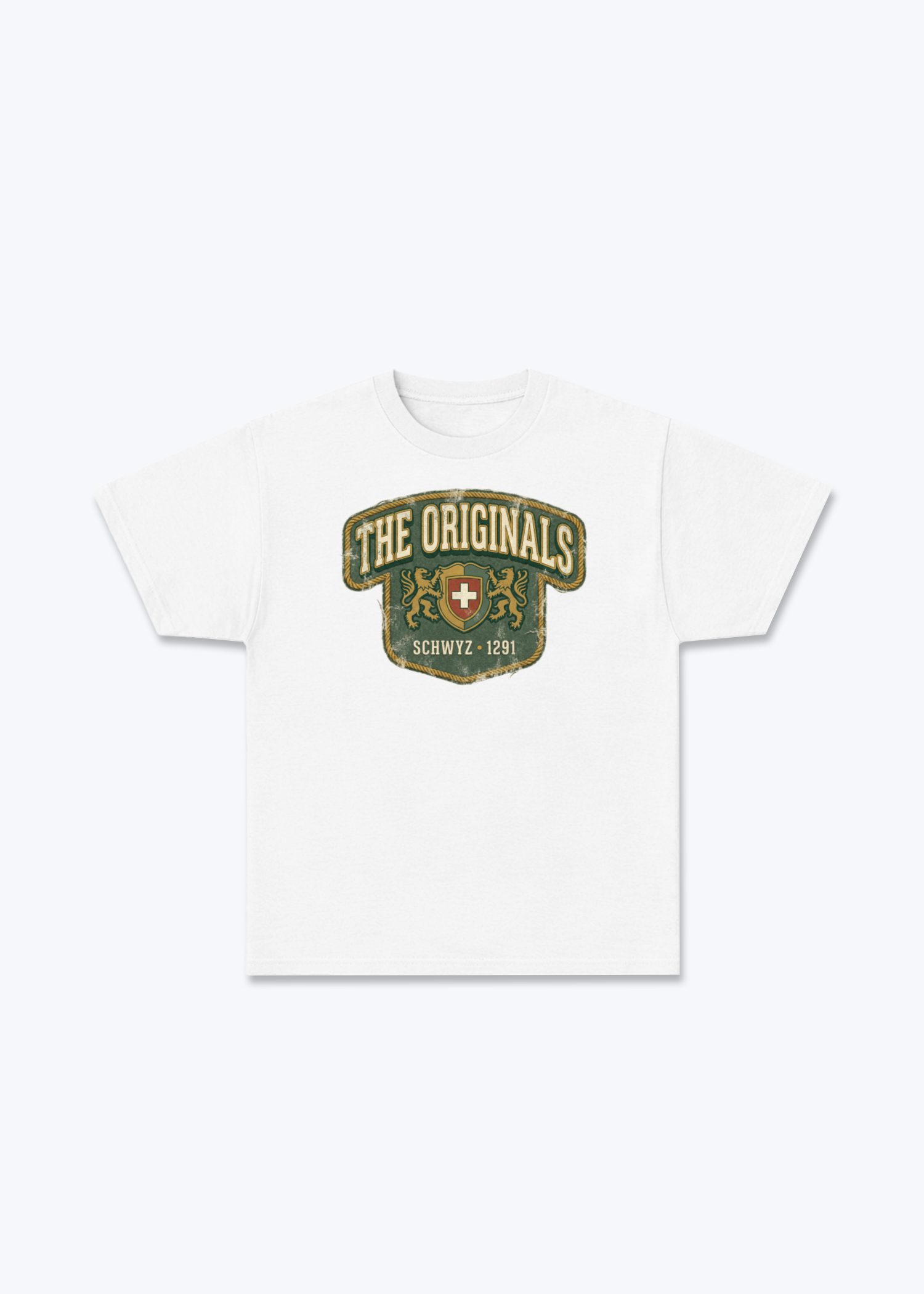 Schwyz The Originals Tee - White Front (Designed)