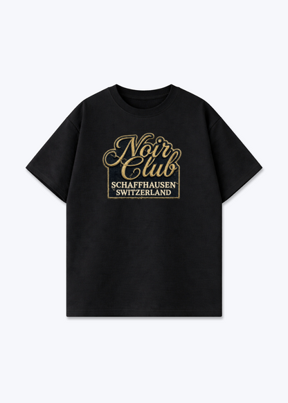 Schaffhausen Noir Club Tee - Black Front (Designed)