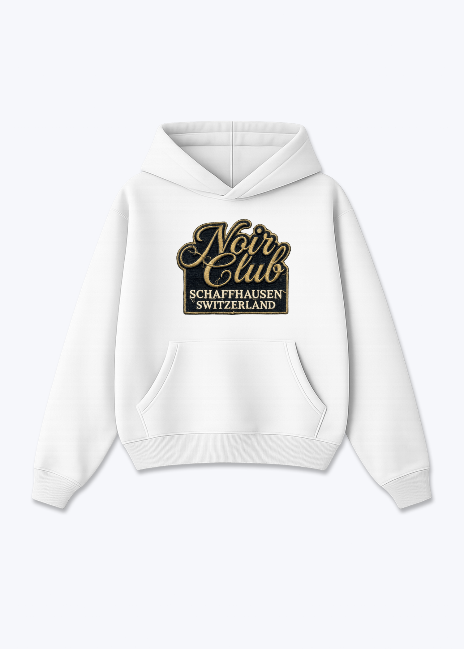 Schaffhausen Noir Club Tee - White Front (Designed)