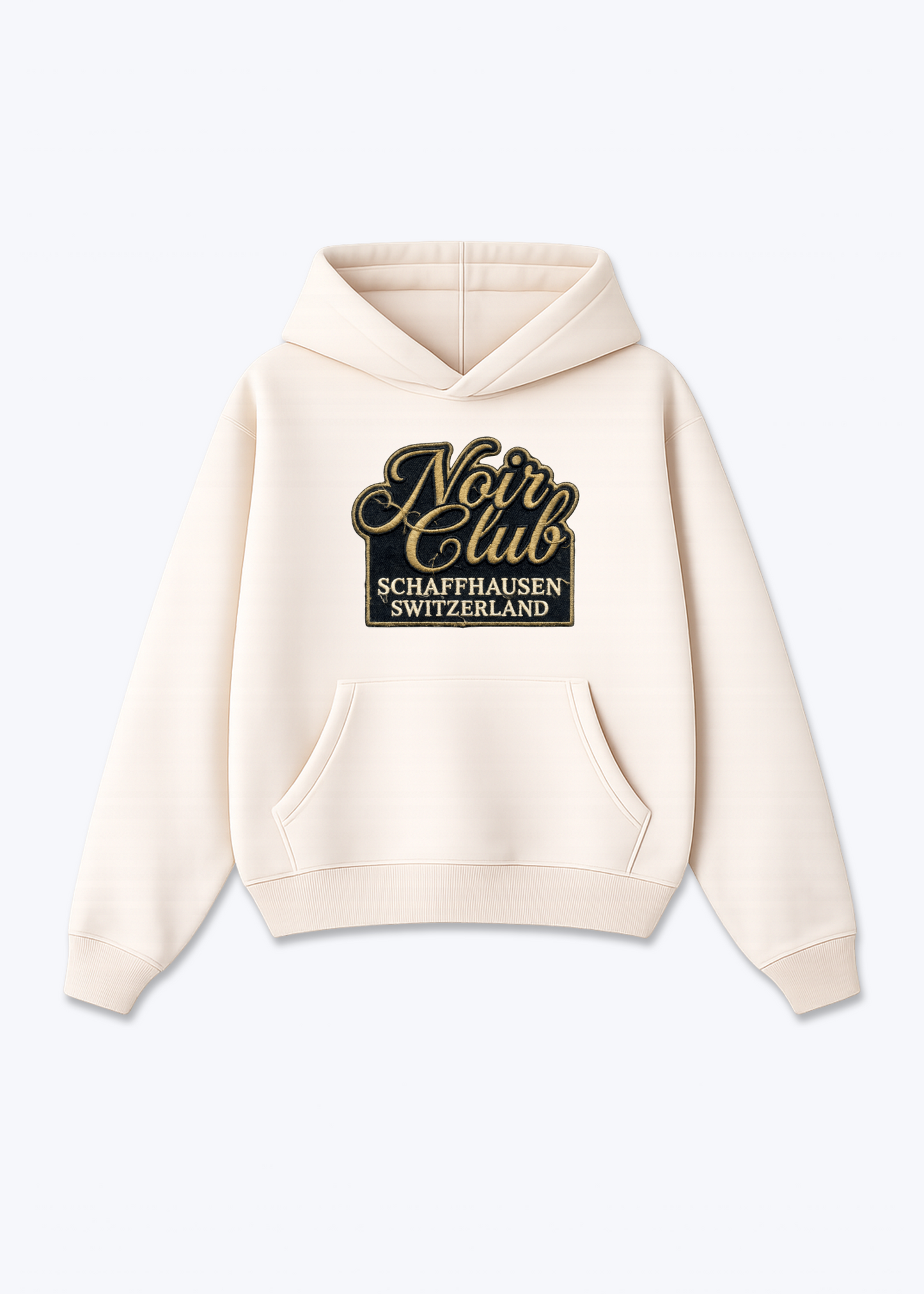 Schaffhausen Noir Club Tee - Beige Front (Designed)