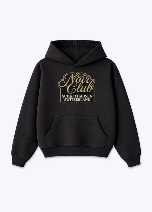 Schaffhausen Noir Club Tee - Black Front (Designed)