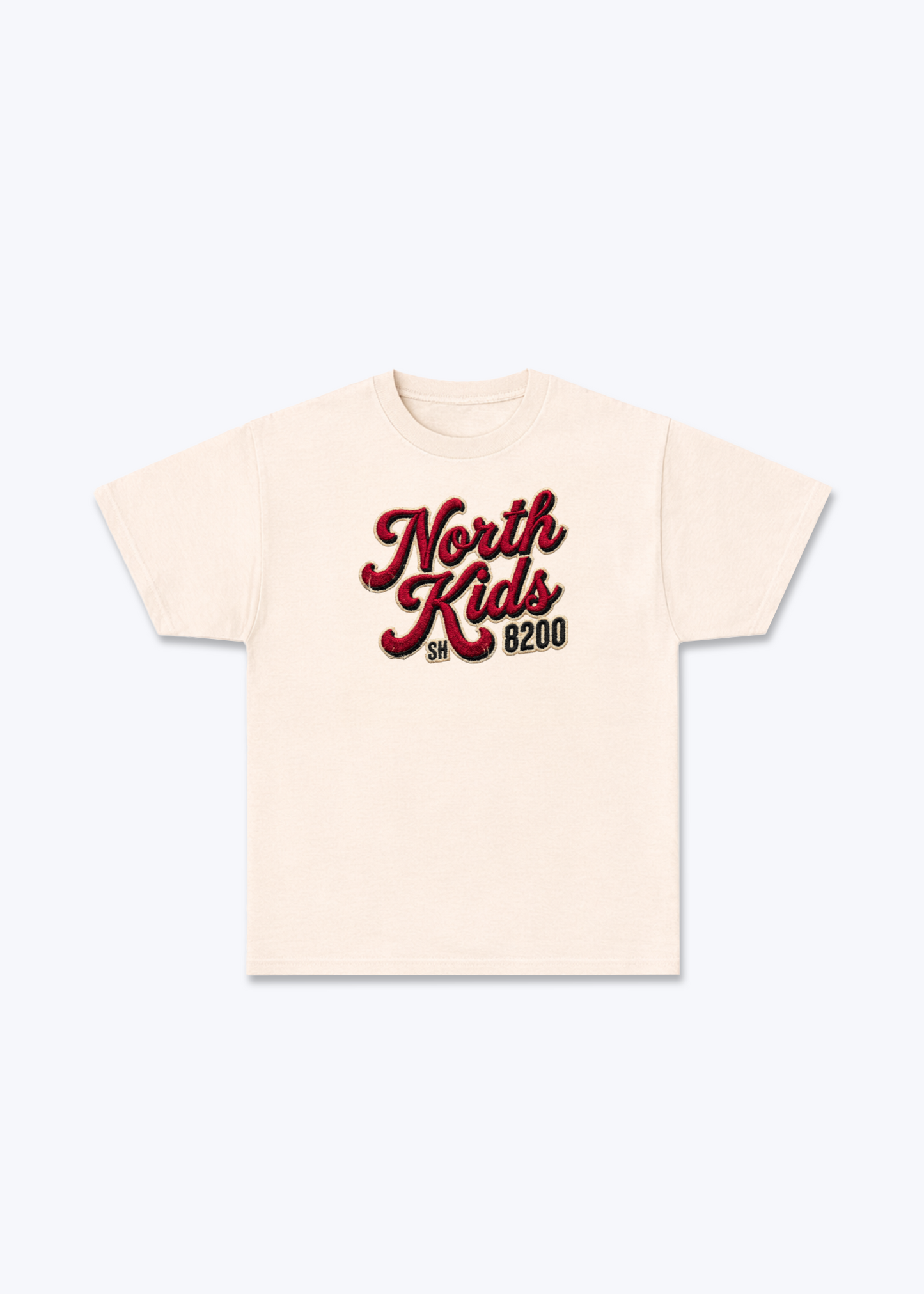 Schaffhausen North Kids Tee - Beige Front (Designed)