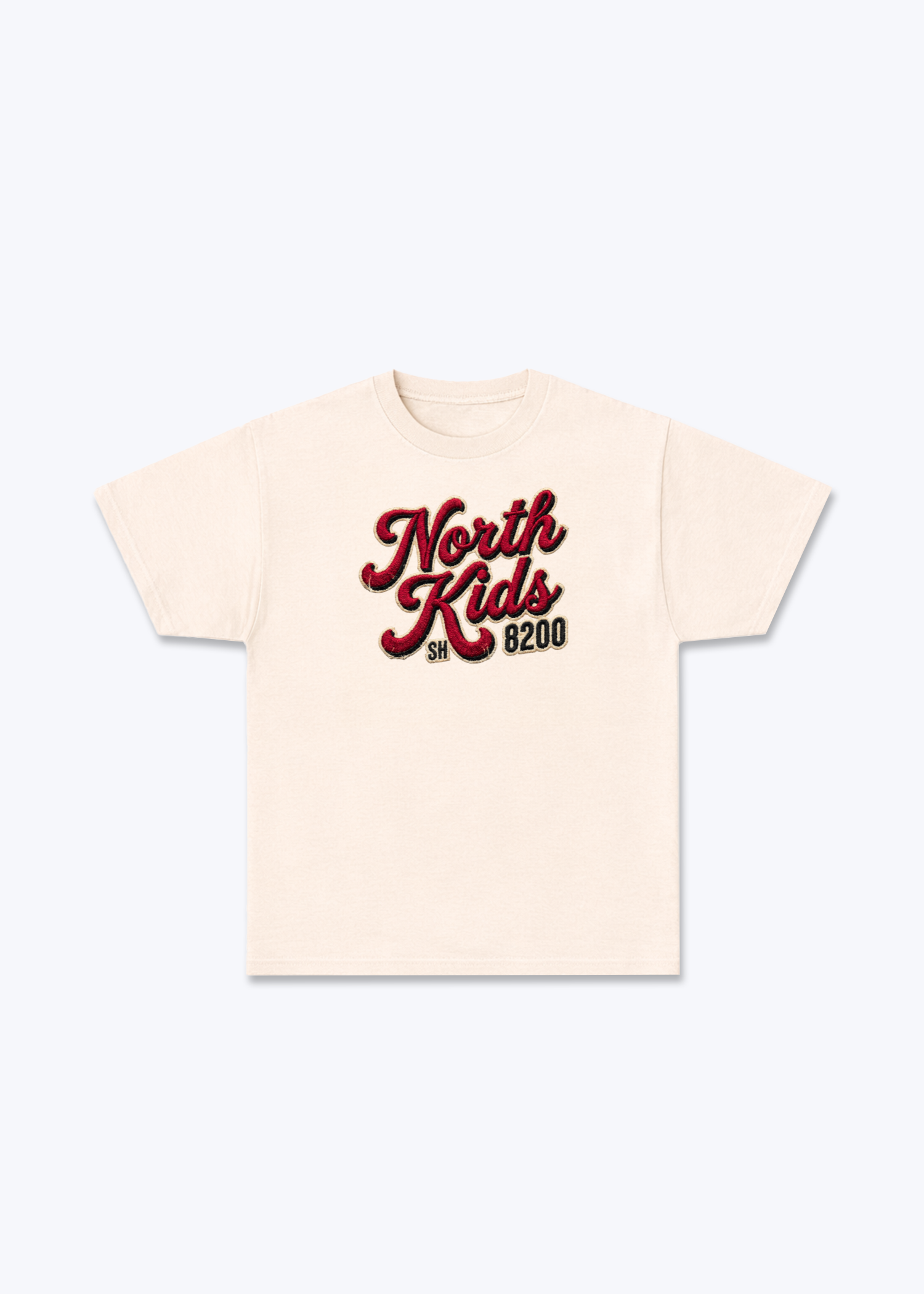 Schaffhausen North Kids Tee - Beige Front (Designed)