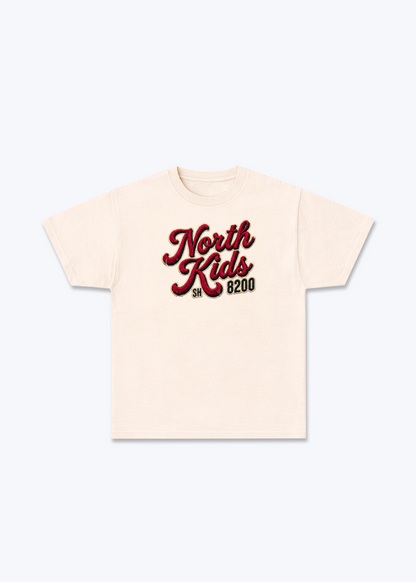 Schaffhausen North Kids Tee - Beige Front (Designed)